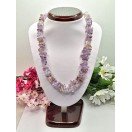 Natural Ametrine Nuggets Necklace - 17 Inches Long